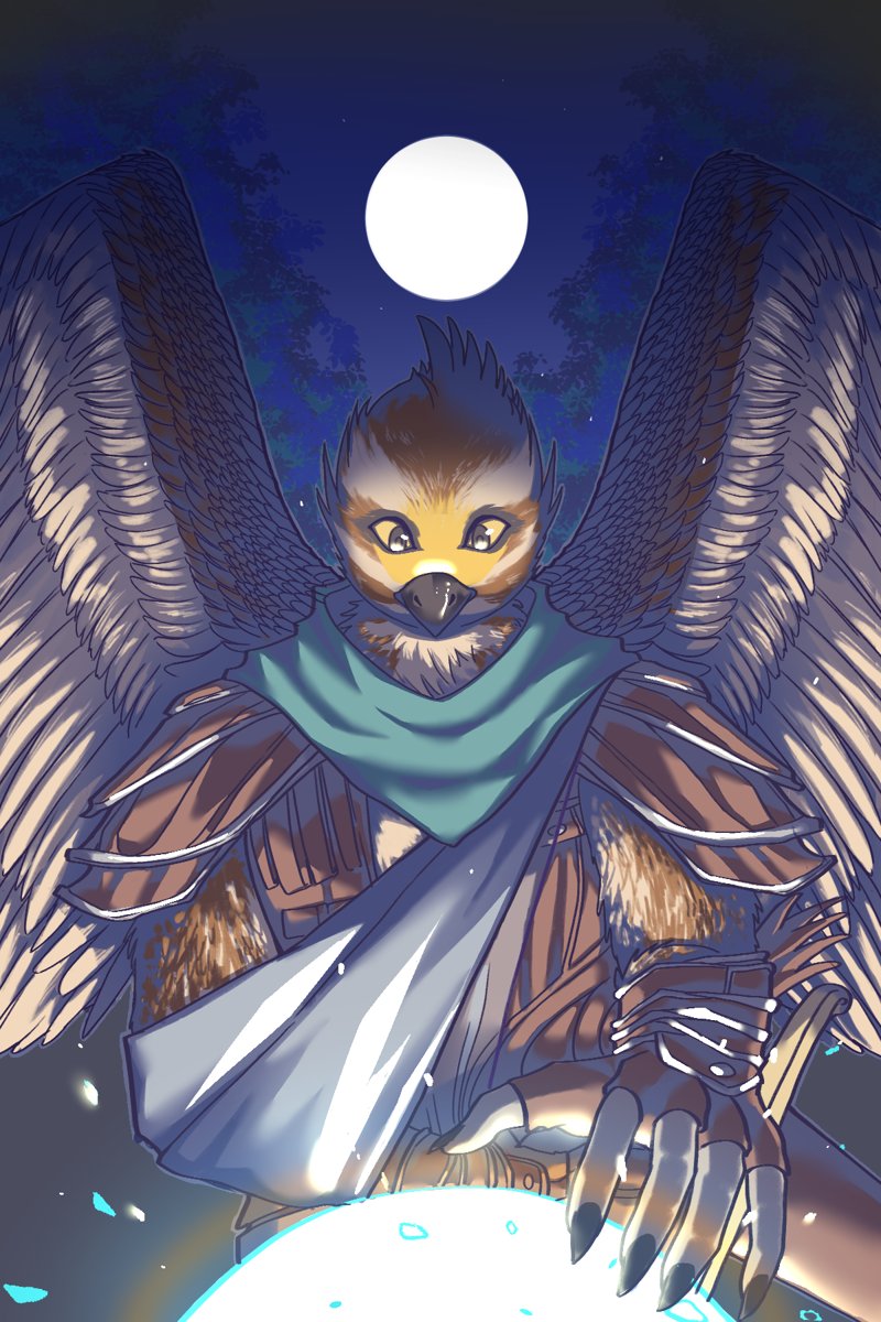 The Adventures of Pip the Sparrow Episode 1 cover: Pip reaching toward a glowing orb under a full moon